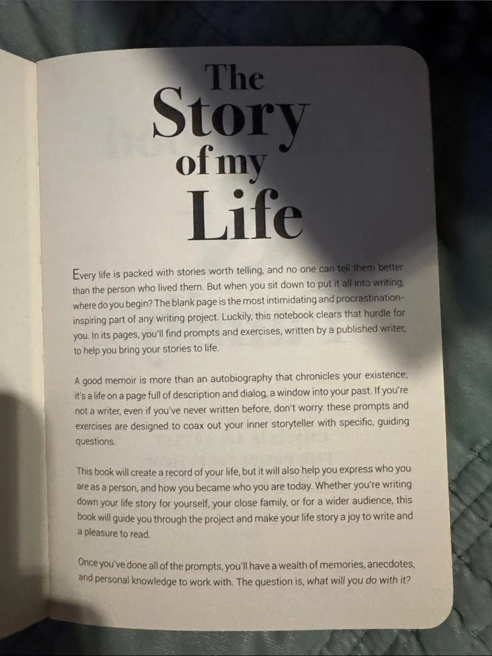Piccadilly The Story of My Life Guided Journal Gray Like New
